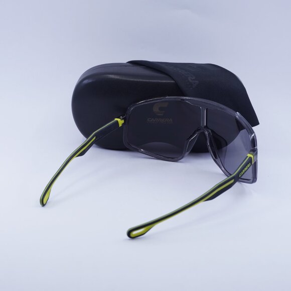 CARRERA 4017/S 0XYO MT Shield Sunglasses - Light Grey/Yellow/Green Mirror - Picture 9 of 9